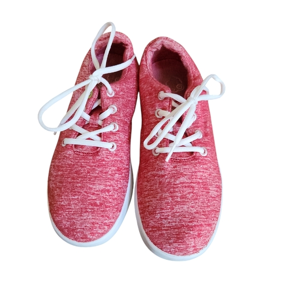 Unisex Red Le Mouton Wool Tennis Shoes Sneakers Size 10 - Picture 3 of 10